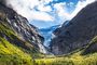El Glaciar de Briksdal desde Nordfjordeid