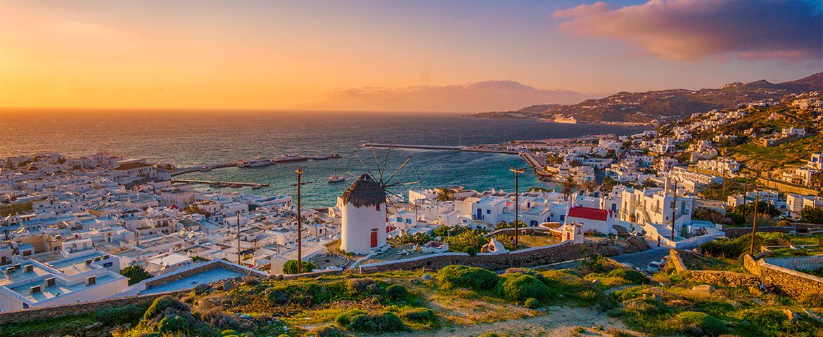 Mykonos Paseo Panorámico y Ciudad Antigua