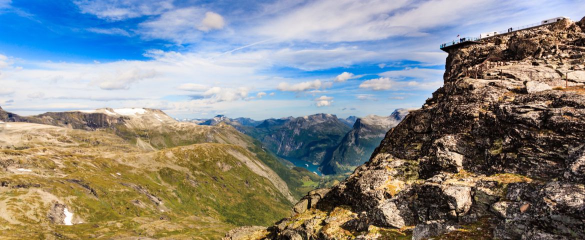 Flydal Gorge, Eagle Bend y vistas al Monte Dalsnibba