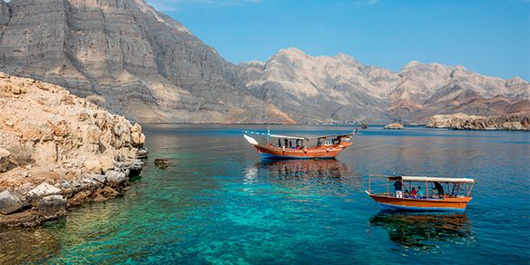 Crucero en Dhow y avistamiento de delfines en el fiordo de Khor Sham