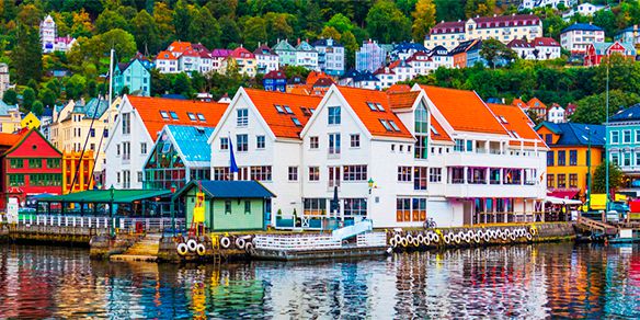 Bergen mercado y visita a la ciudad