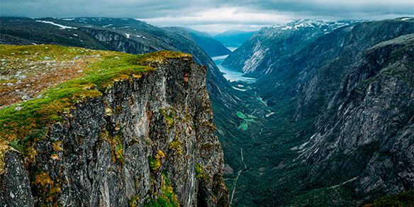 Eidfjord la Cascada de Vøringfossen y el centro Hardangervidda