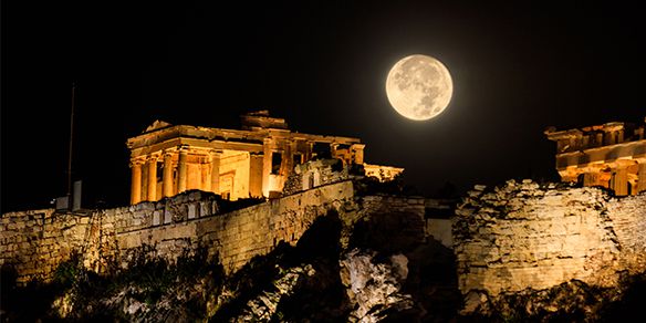 Atenas panorámica y noche de Taberna
